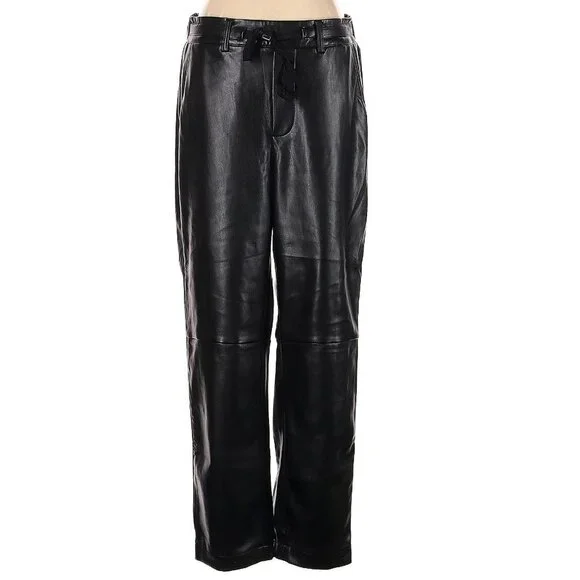Cami NYC Adene Vegan Leather Pants in Black Small NWT